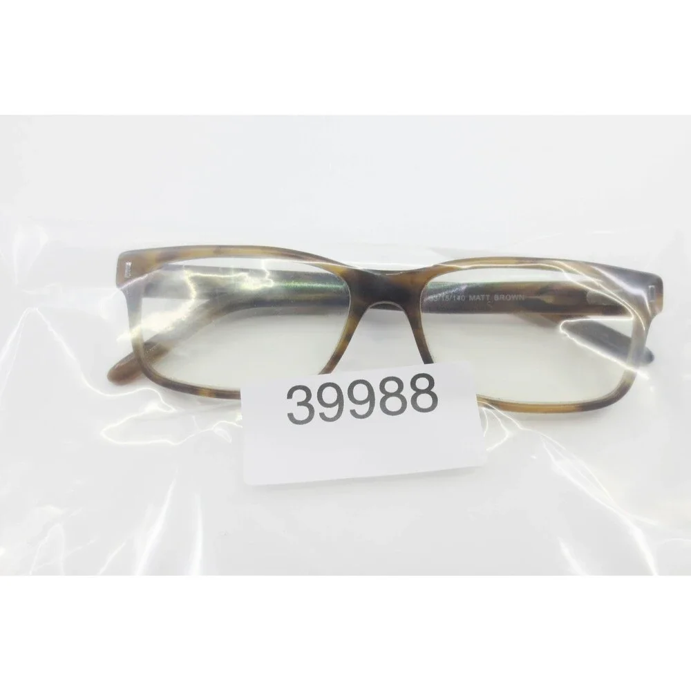 Esquire 1506 Eyeglasses Matte Brown Tortoise Rectangular Frames 53-15-140